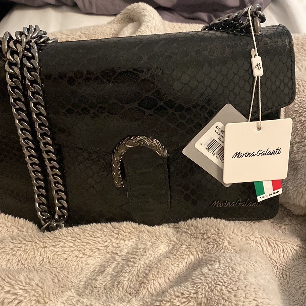 Mariana Galanti Faux Leather Crocodile Pattern Crossbody.